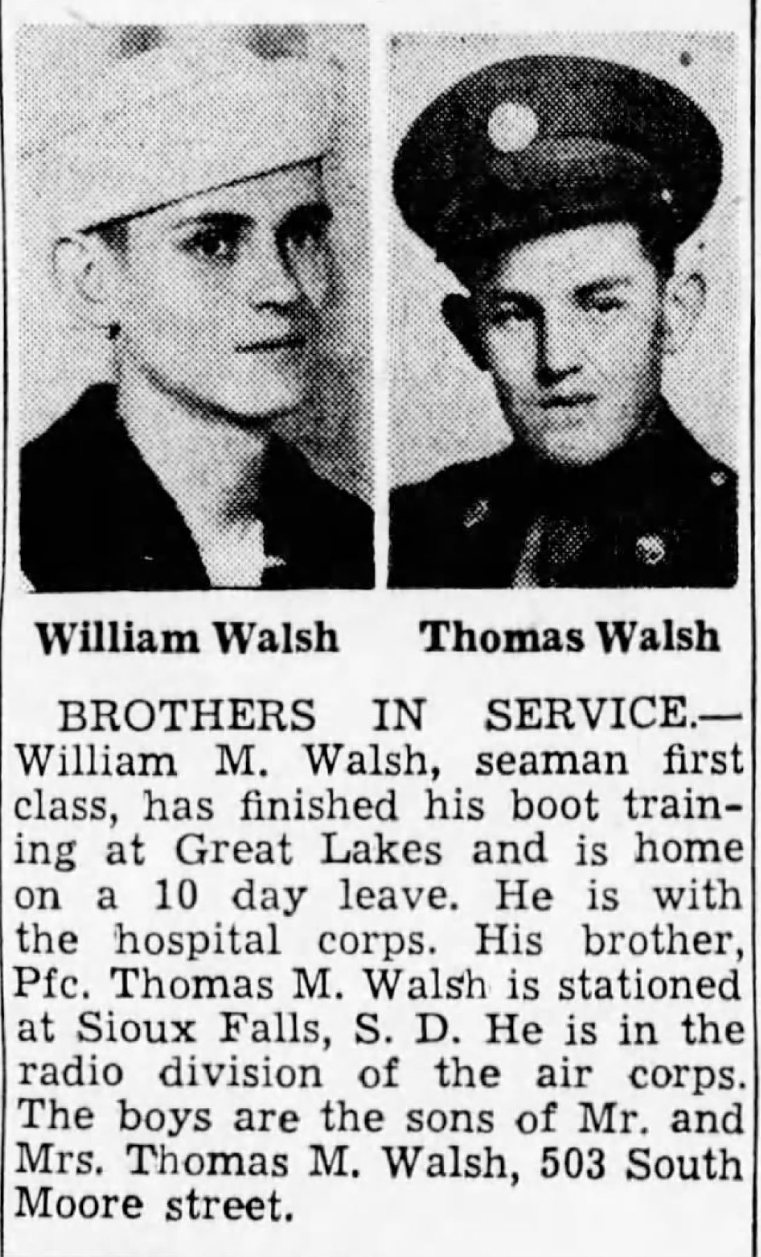 Brothers in service